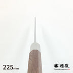 Gin San Mirror Finish Yanagiba Knife Walnut Octagonal Tensoge Handle