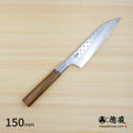Gin San Petty / Paring Knife Japanese pattern Walnut Octagonal Handle