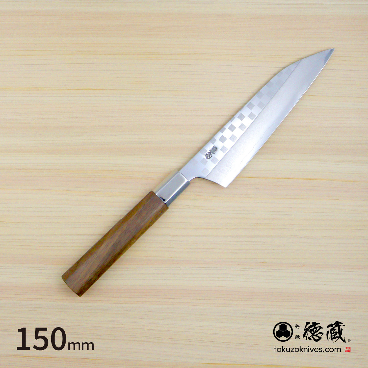 銀三 ペティ 和模様 胡桃八角