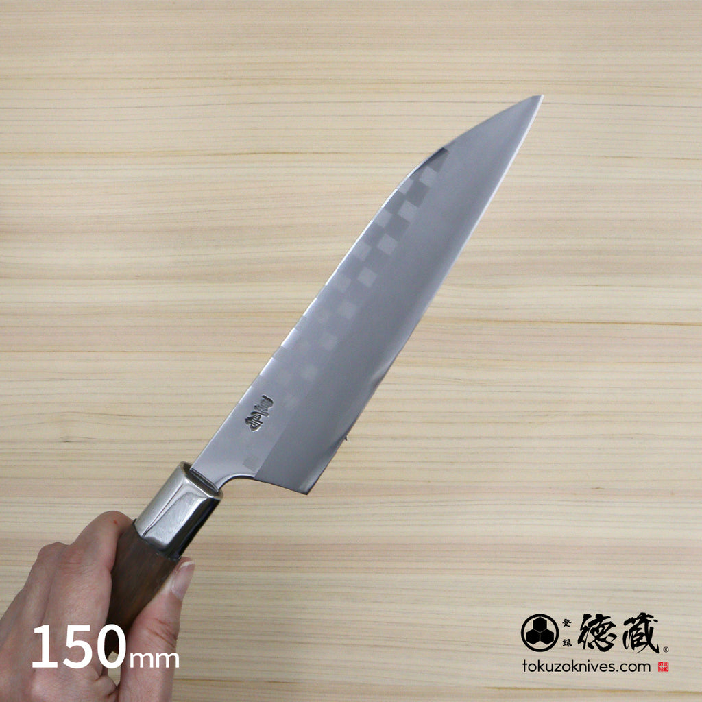 Gin San Petty / Paring Knife Japanese pattern Walnut Octagonal Handle