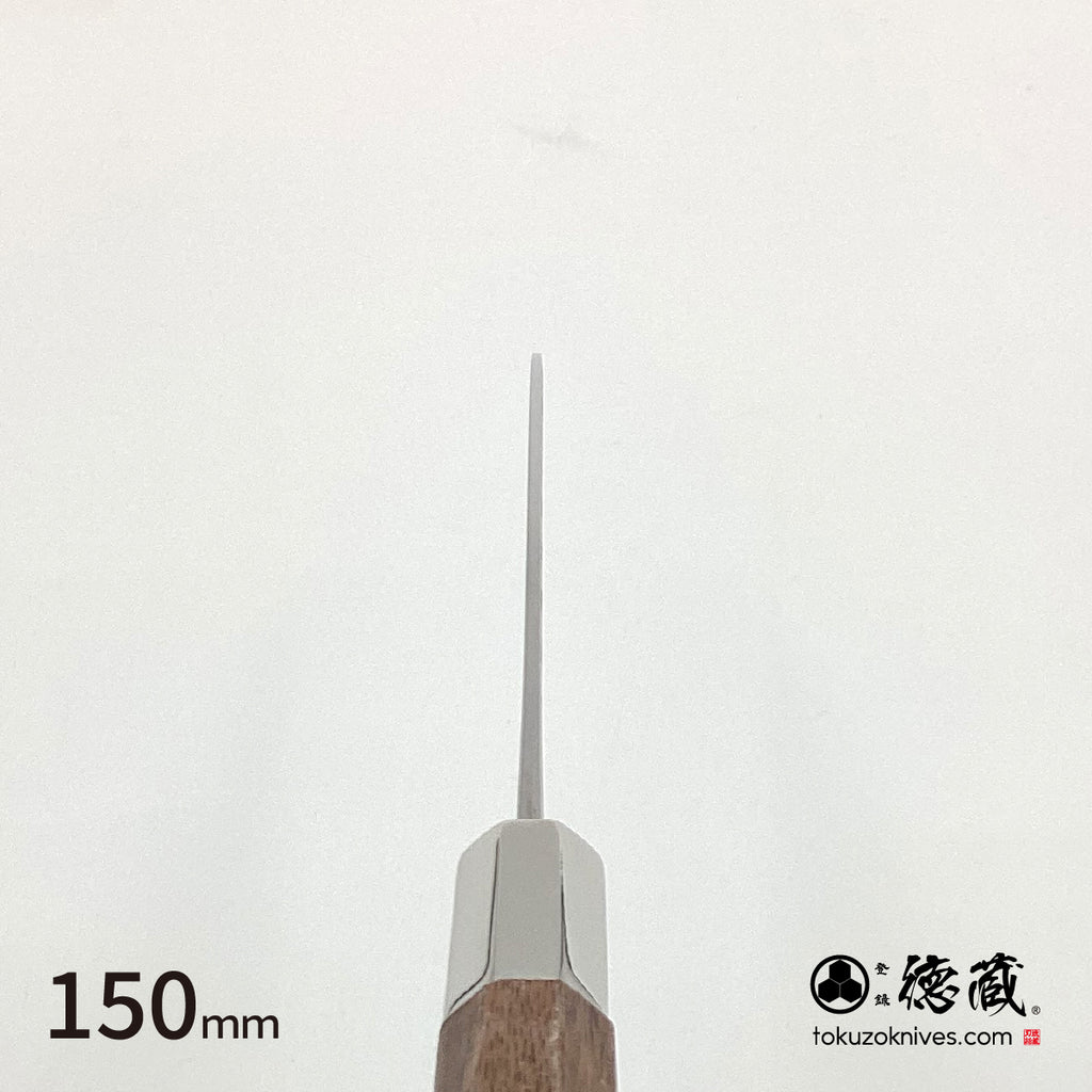 Gin San Petty / Paring Knife Japanese pattern Walnut Octagonal Handle