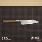 Gin San Petty / Paring Knife Japanese pattern Walnut Octagonal Handle