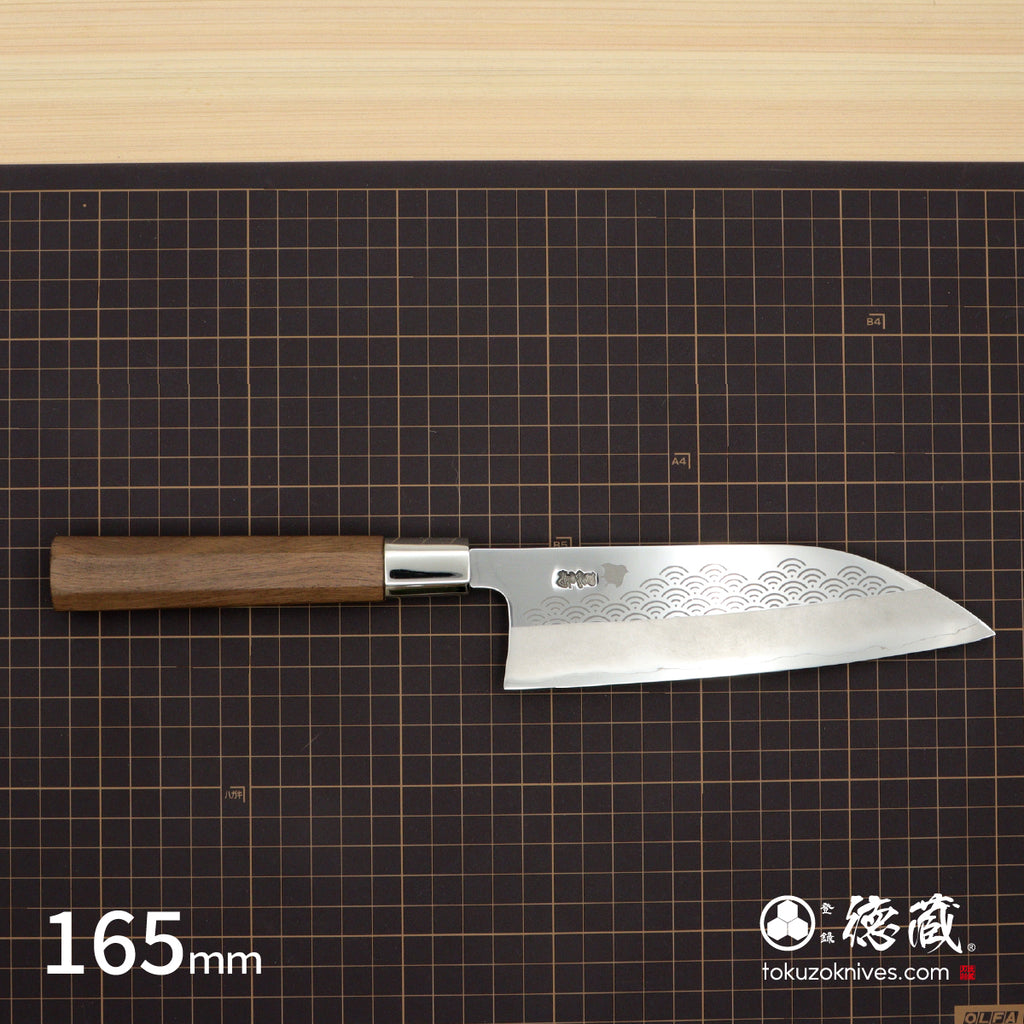 Gin San Funayuki Knifee Japanese pattern Walnut Octagonal Handle