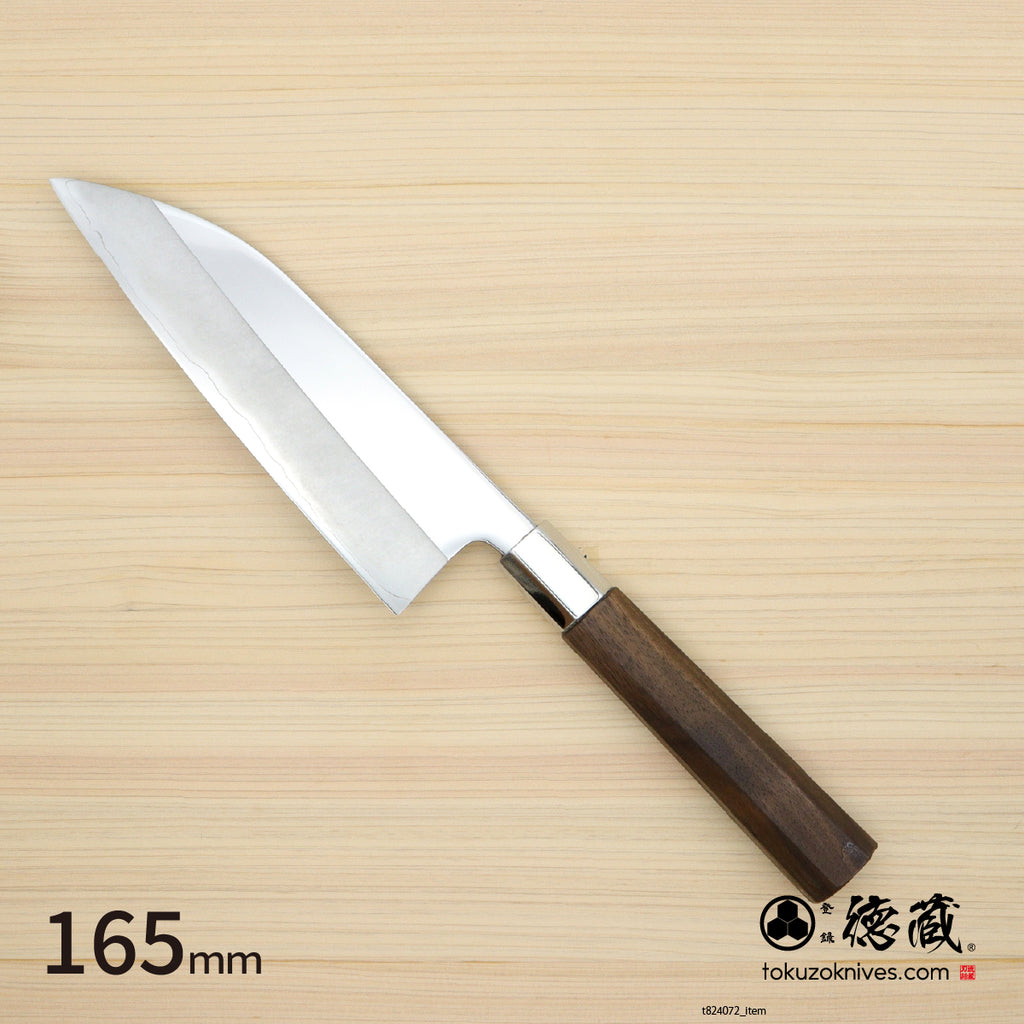 Gin San Funayuki Knifee Japanese pattern Walnut Octagonal Handle