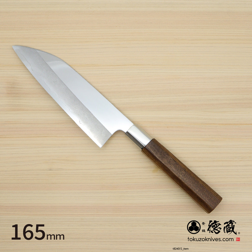 Gin San Funayuki Knifee Japanese pattern Walnut Octagonal Handle