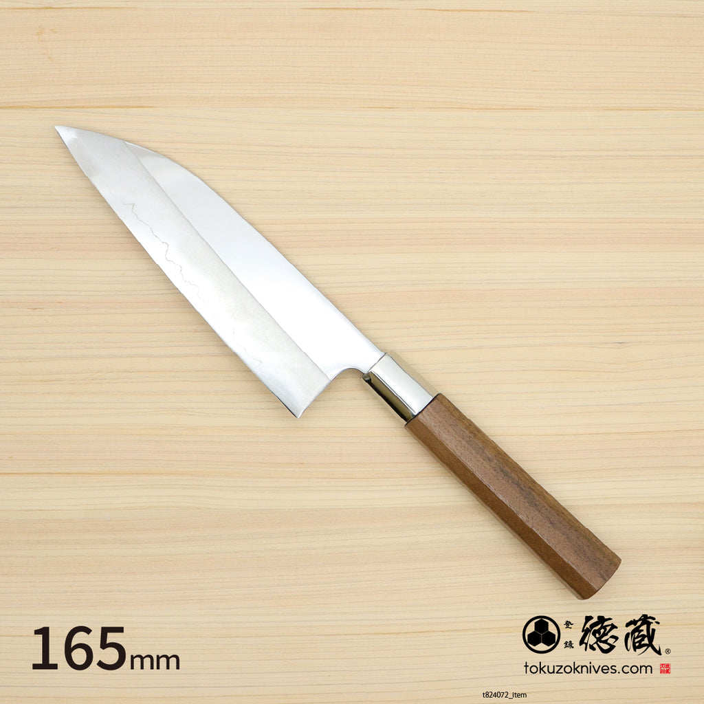 Gin San Funayuki Knifee Japanese pattern Walnut Octagonal Handle