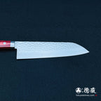 VG1　三徳包丁　赤ハンドル