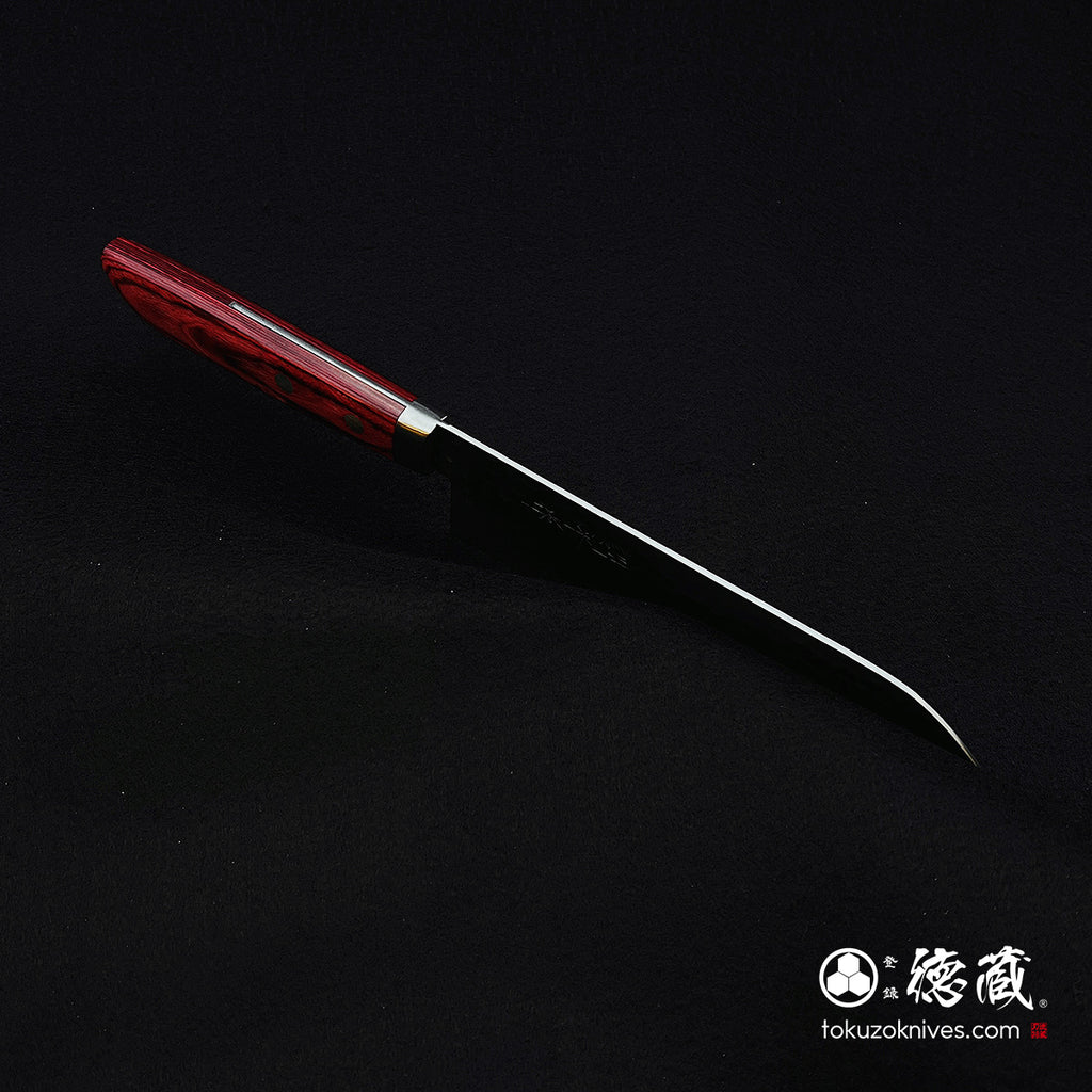 VG1　三徳包丁　赤ハンドル