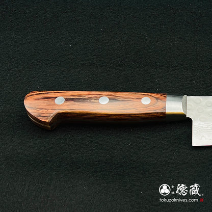 VG10 Santoku knife, mahogany handle