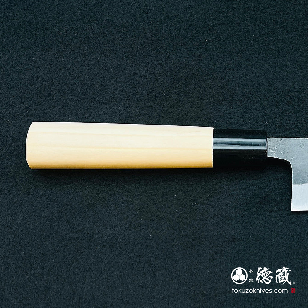 青二　黒打仕上　舟行包丁　朴柄