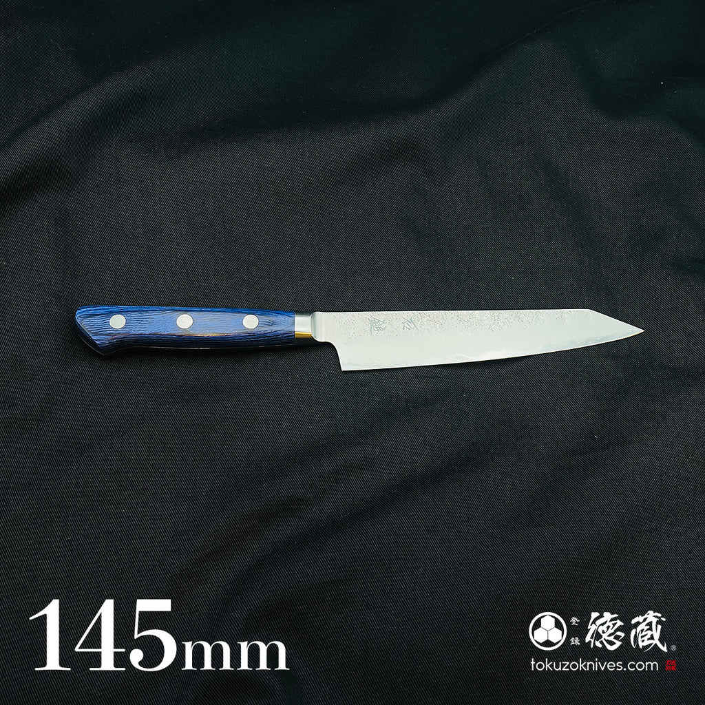 青二　ペティナイフ　青ハンドル