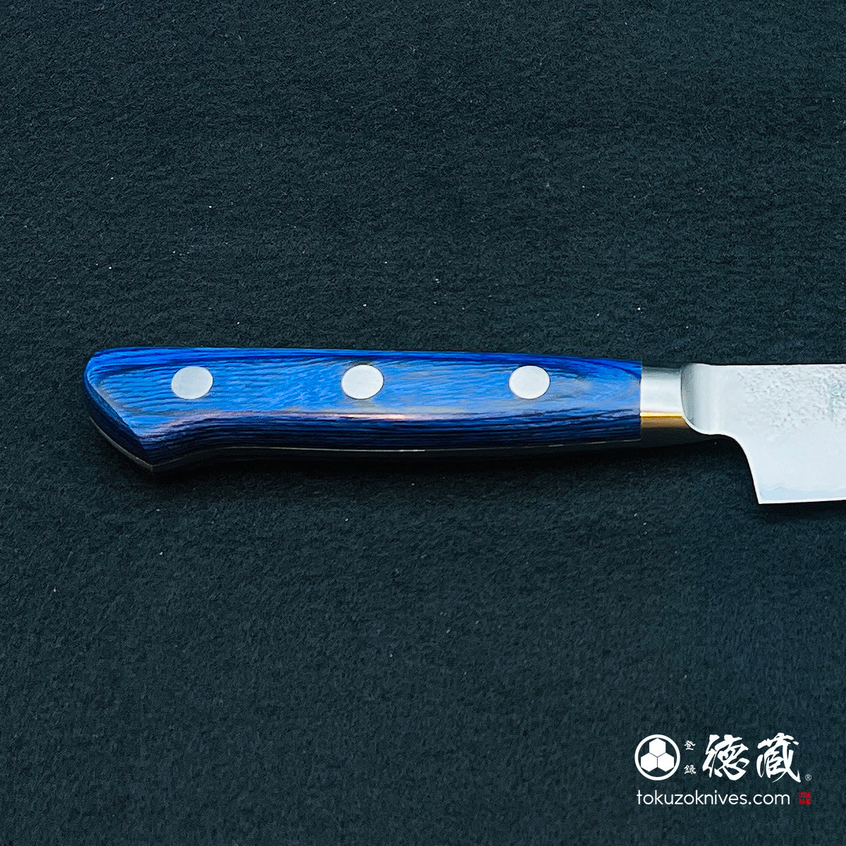 Aoni Petty Knife Blue Handle