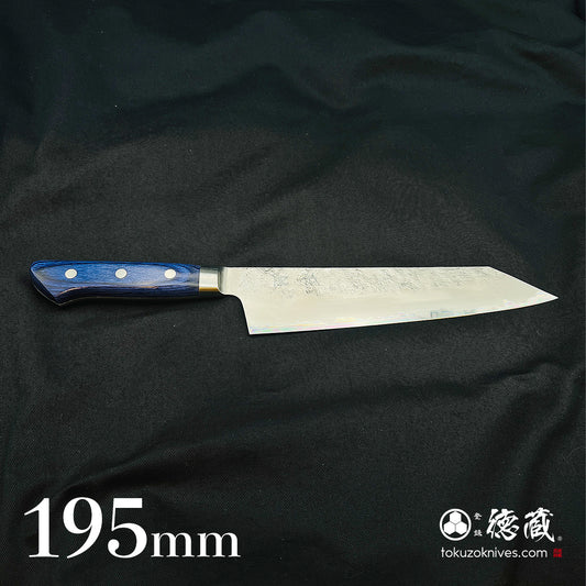 Aoni Kiritsuke Knife Blue Handle