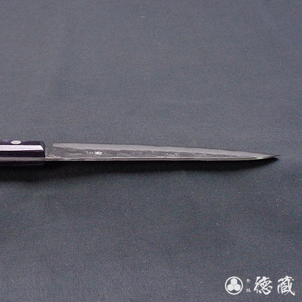 Silver-3 matt finish petty knife purple handle
