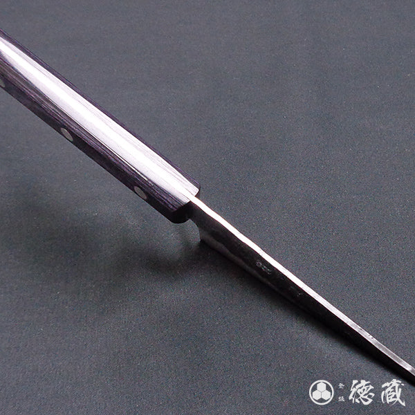 Silver-3 matt finish petty knife purple handle