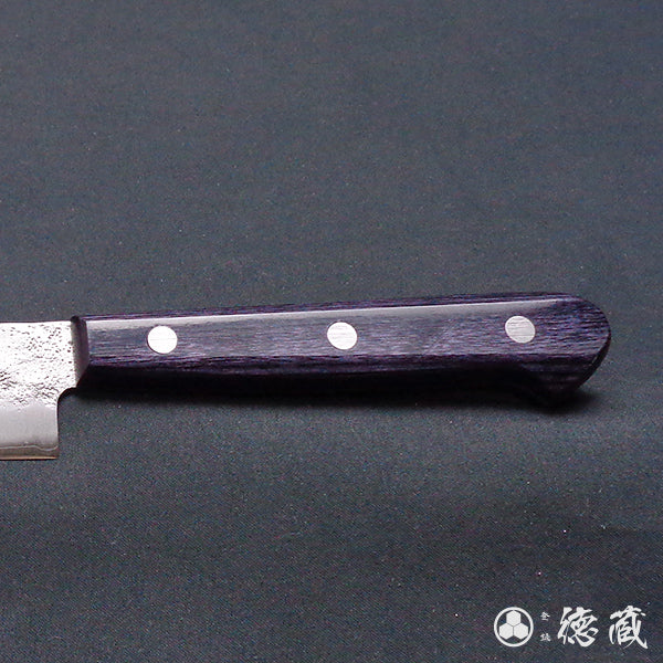 Silver-3 matt finish petty knife purple handle