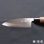 AUS8　左　小出刃包丁　ウエンジ柄