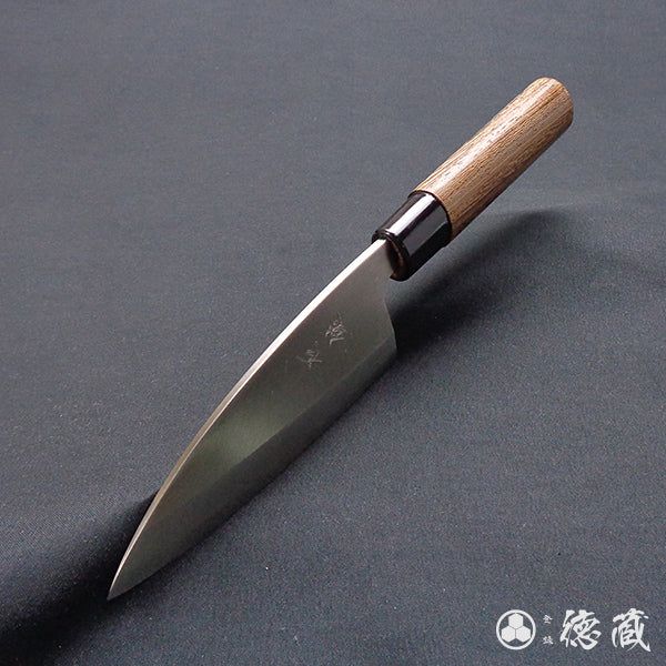 AUS8　左　小出刃包丁　ウエンジ柄