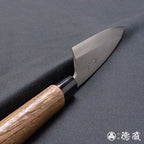 AUS8　左　小出刃包丁　ウエンジ柄