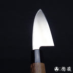 AUS8　左　小出刃包丁　ウエンジ柄