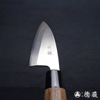 AUS8　左　小出刃包丁　ウエンジ柄