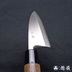 銀三　厚出刃包丁　ウエンジ柄