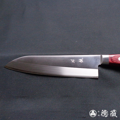 A8 Santoku-knife red handle