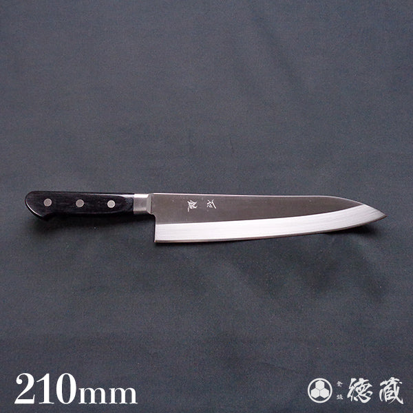 A8   sword-shaped santoku-knife  black handle