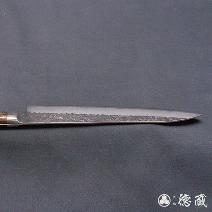 Silver-3  matt finish  Gyutou knife  dark brown handle