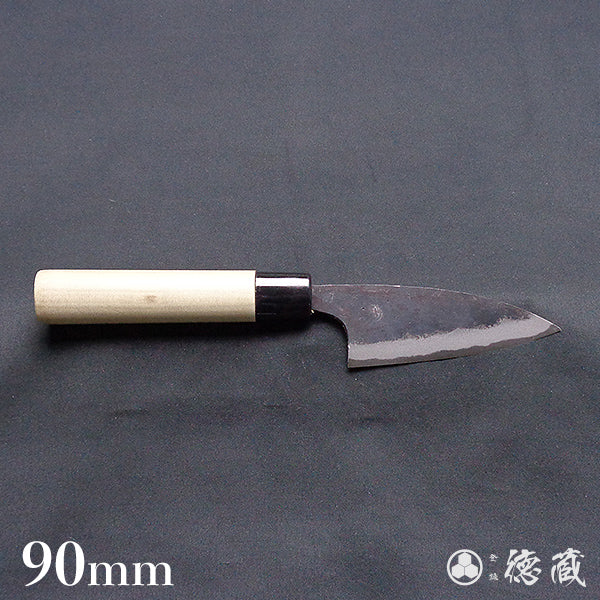 Blue 2  Black finish   small knife  white magnolia handle