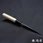 Blue 2  Black finish   small knife  white magnolia handle