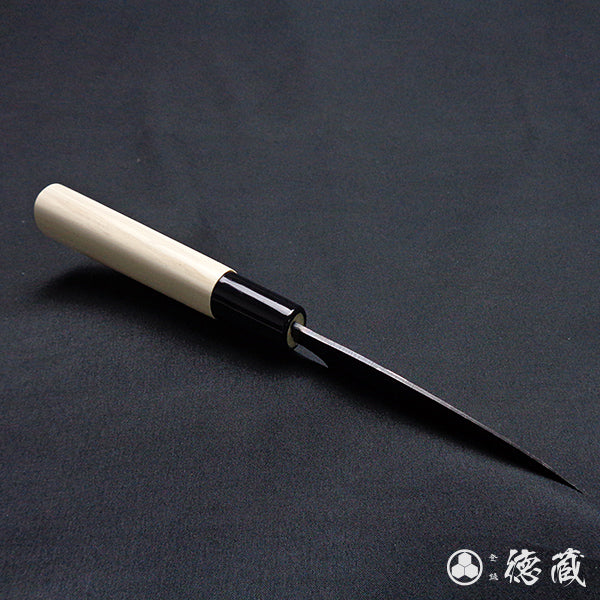 Blue 2  Black finish   small knife  white magnolia handle