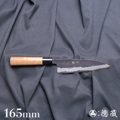 青S 黑色锻造加工 舟行刀 胡桃木手柄