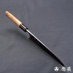 青S 黑色锻造加工 三德刀 胡桃木手柄