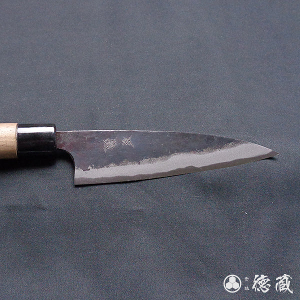 Carbon Blue Steel No. 2 Black Finish Koyanagi Knife Walnuts Handle