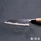 青二　黒打仕上　切付包丁　胡桃柄
