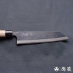青二　淬火留黑加工　切付包丁　胡桃手柄
