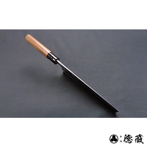 White1  black finish  Nakiri-knife  walnuts handle