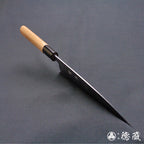 青二　黒打仕上　伊予型舟行包丁　胡桃柄