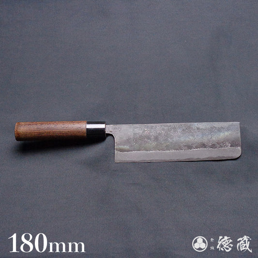 青二 黒打仕上 菜切包丁 ウエンジ柄