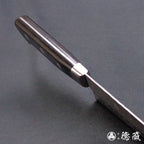 AUS8　槌目仕上　切付包丁　黒ハンドル