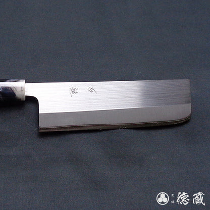 white-2 (white-2 carbon steel)　nakiri-knife( vegetable knives)　park handle
