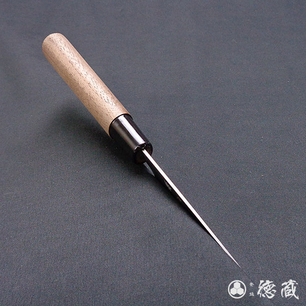 blue super carbon steel   polished finish   petty knife   walnuts handle