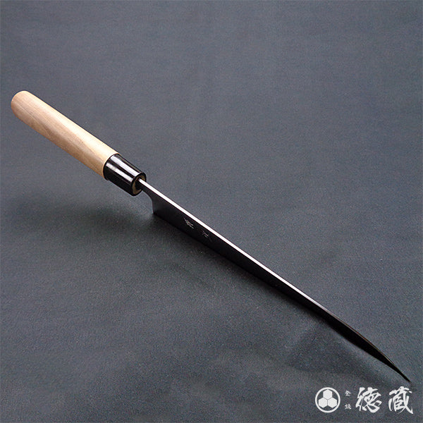 blue super carbon steel   polished finish   Gyutou-knife (chef's knife)   walnuts handle