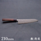 SLD　ダマスカス　牛刀包丁　紫檀柄