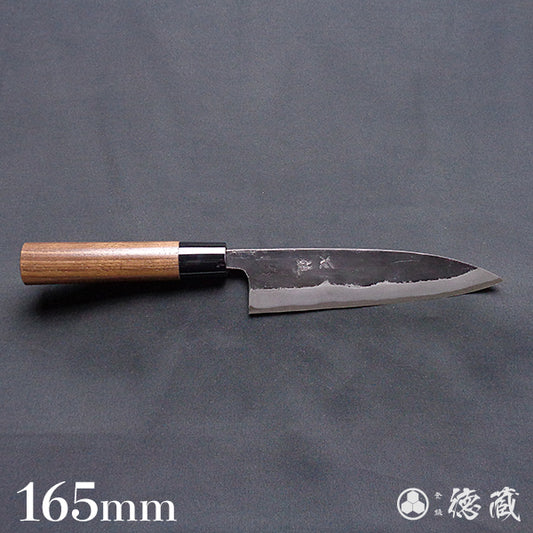 blue-1 (blue-1 carbon steel)  black finish  Sabaki knife  walnut handle