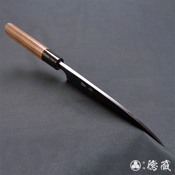 blue-1 (blue-1 carbon steel)  black finish  Sabaki knife  walnut handle