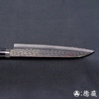 VG1　槌目仕上　三徳包丁　黒ハンドル