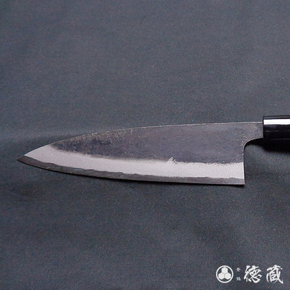 white-1 (white-1 carbon steel)  blackened finish  Funayuki knife  park handle