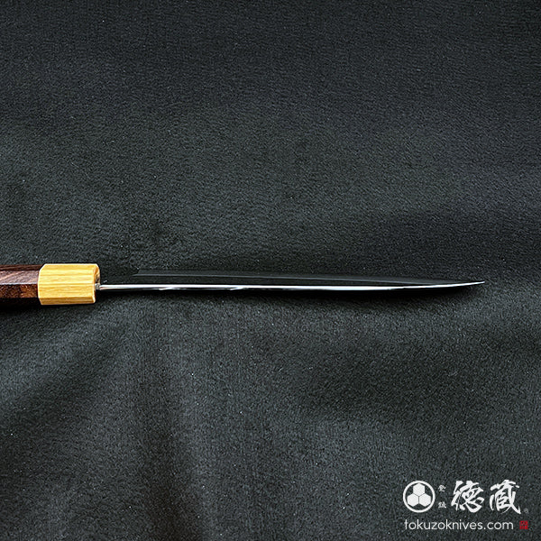 銀三 牛刀包丁 紫檀八角 – 徳蔵刃物 TOKUZO KNIVES